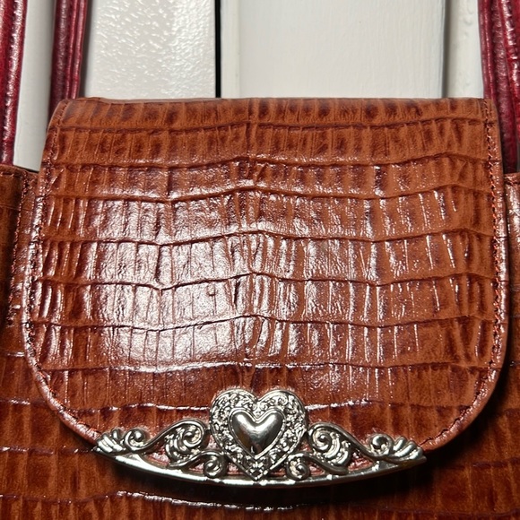 Vintage Faux Croc Leather Purse - Picture 2 of 8
